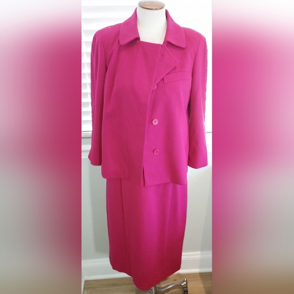 Talbots Fuchsia Medium Weight Sleeveless High Quality Dress NWT - Picture 10 of 10